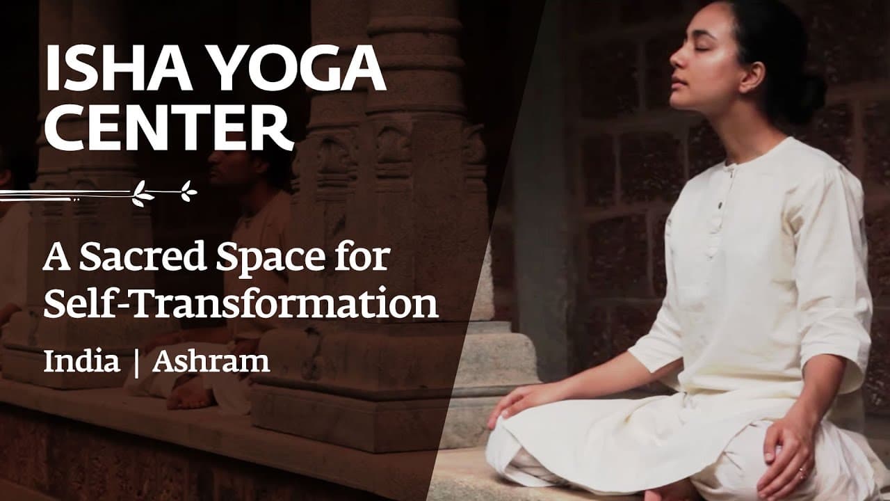 Still from “Isha Yoga Center - A Sacred Space for Self-Transformation | India | Ashram”, Sadhguru’s own video