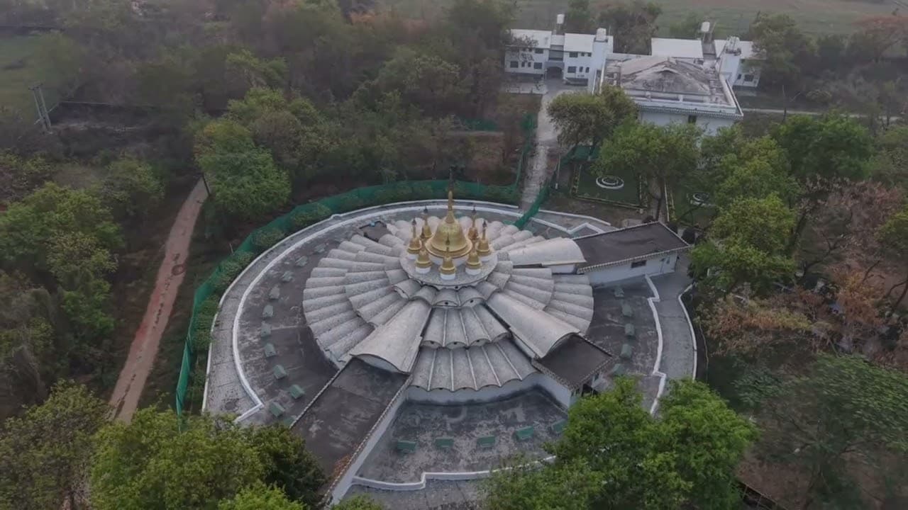 Still from “Bodhgaya International Vipassana Meditation Centre”, Dhamma Bodhi, Bodhgaya’s own video
