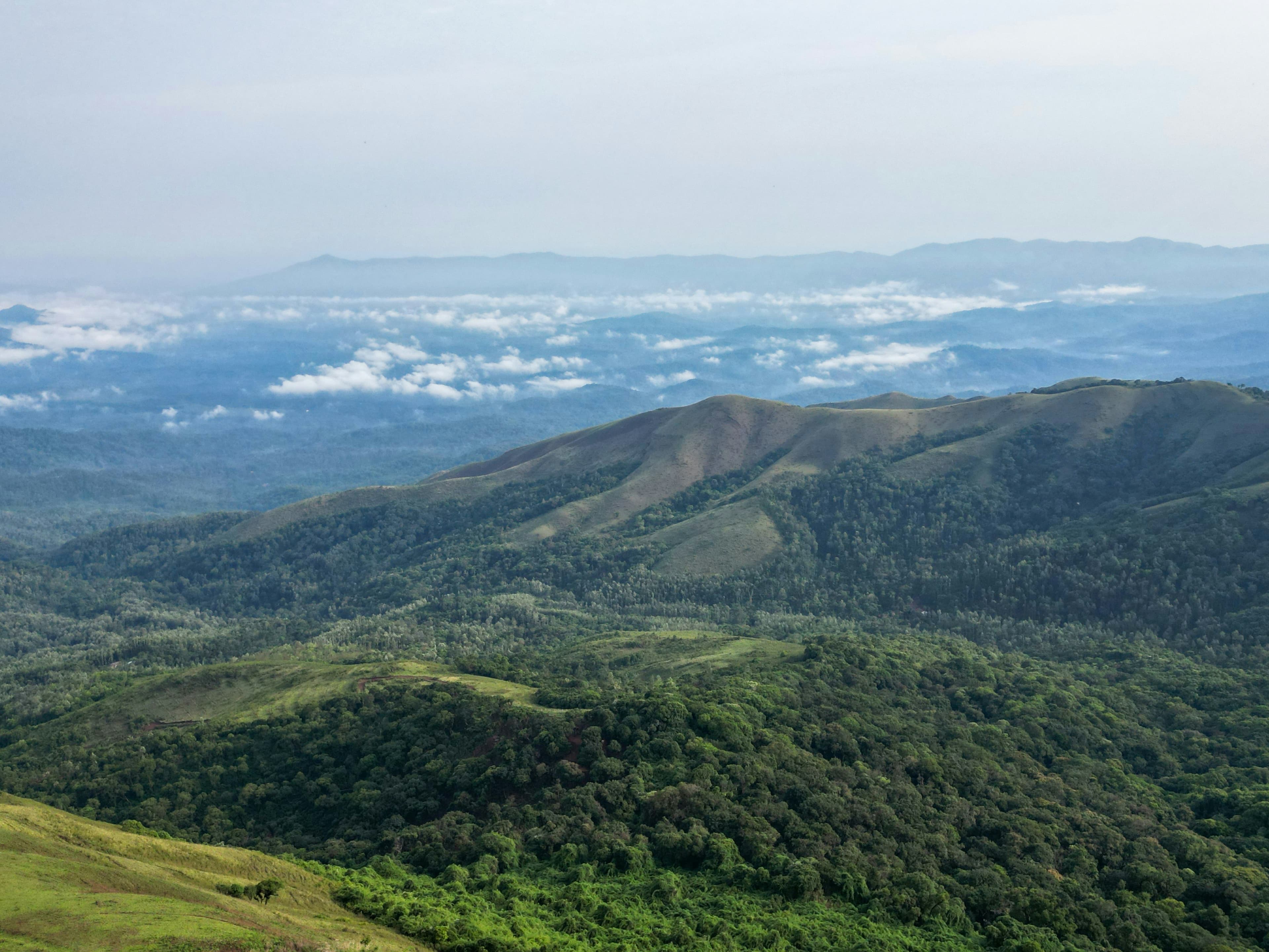 Wide view over the Sahyadri ranges