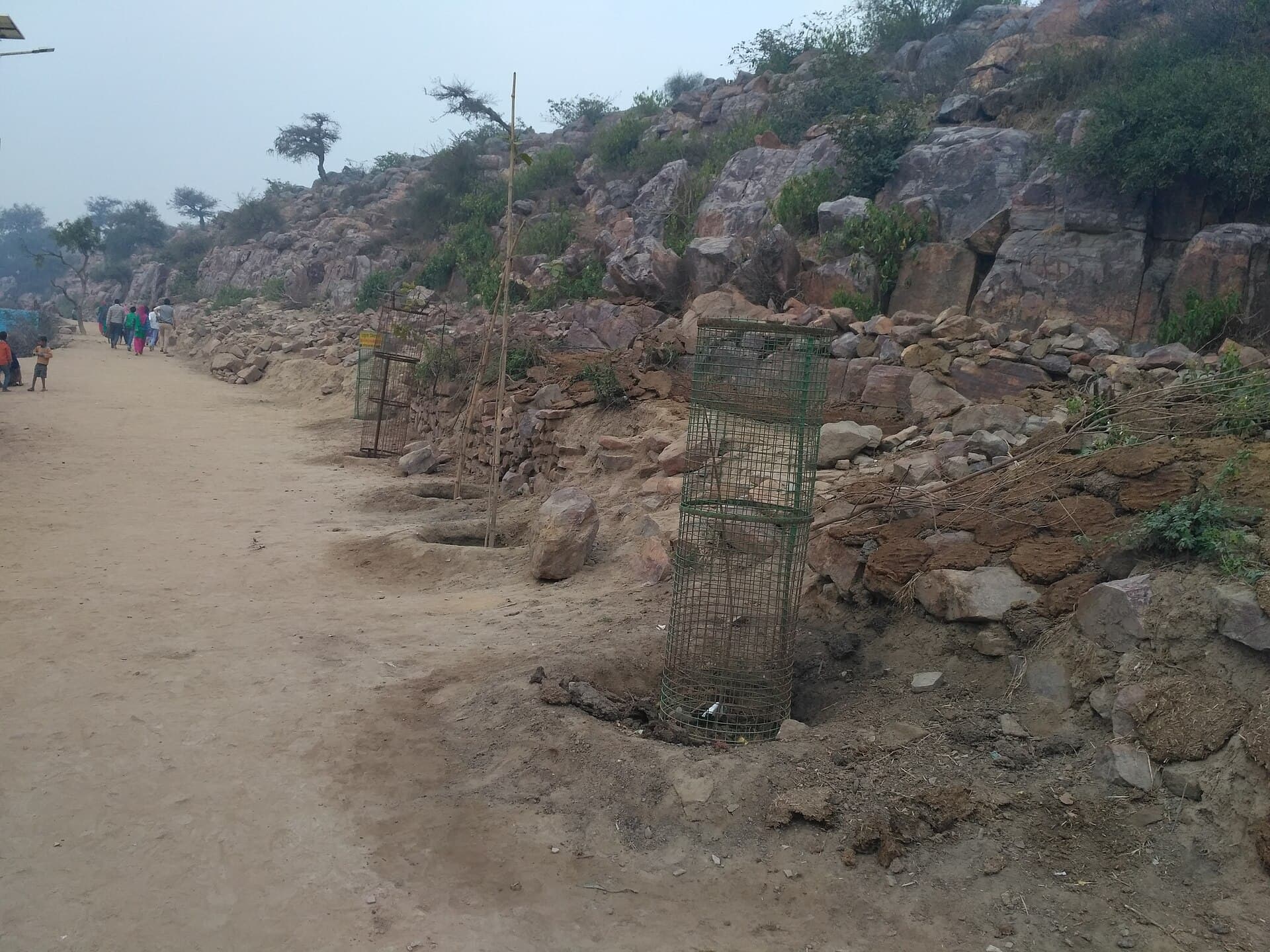 Govardhan Hill (Giriraj) at Jatipura, under a kilometre from the centre