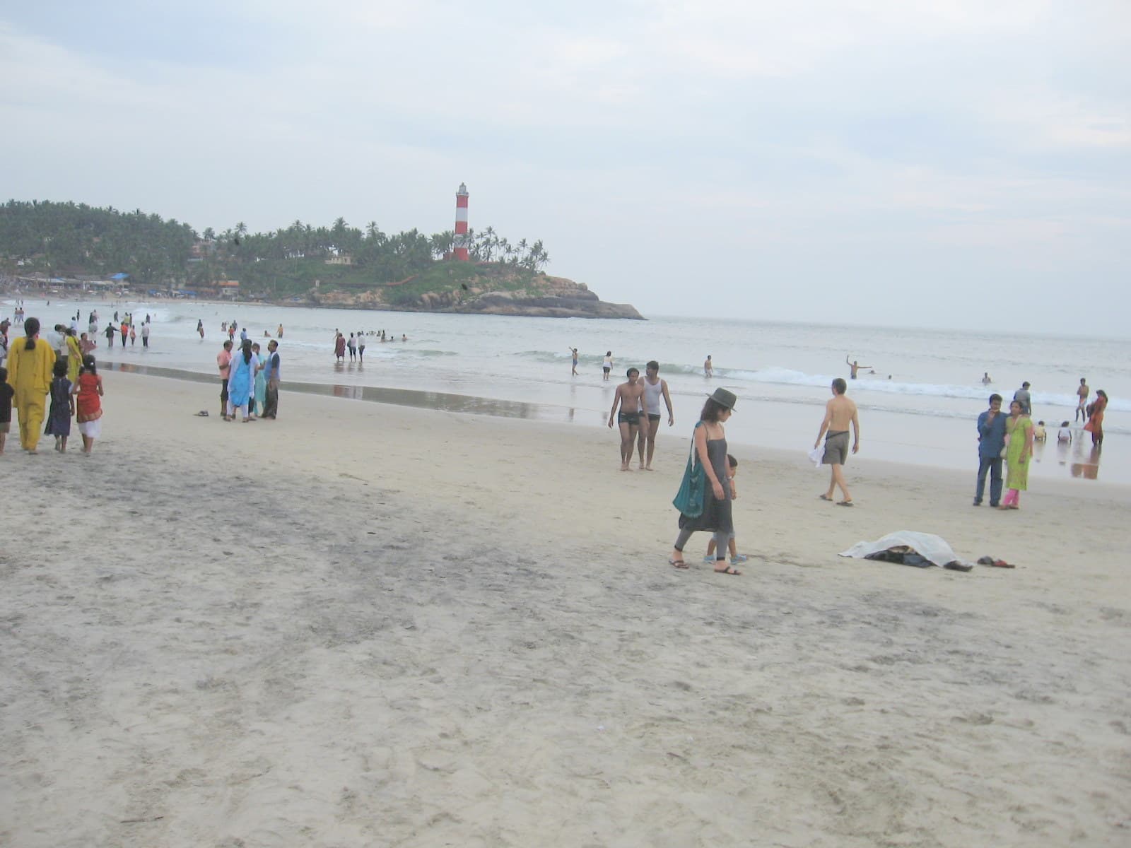 Lighthouse Beach at Kovalam, below the hotel