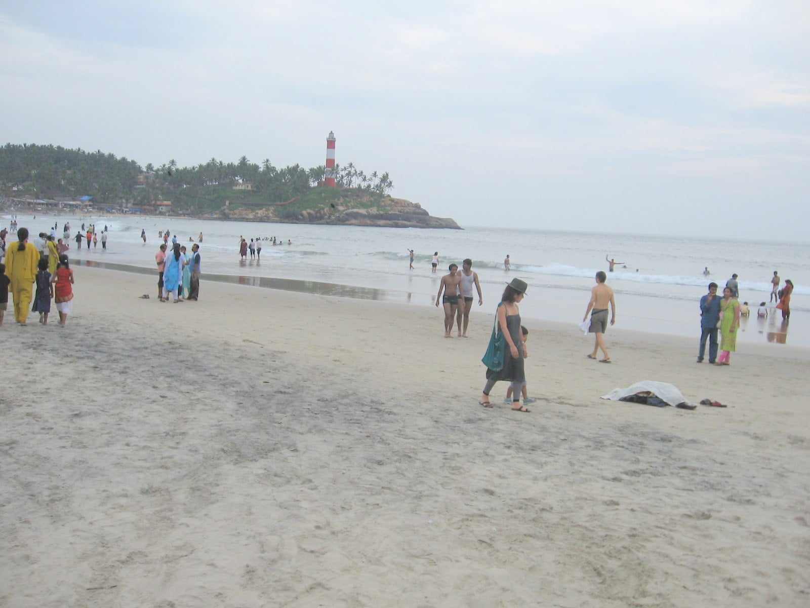 Lighthouse Beach at Kovalam, below the hotel