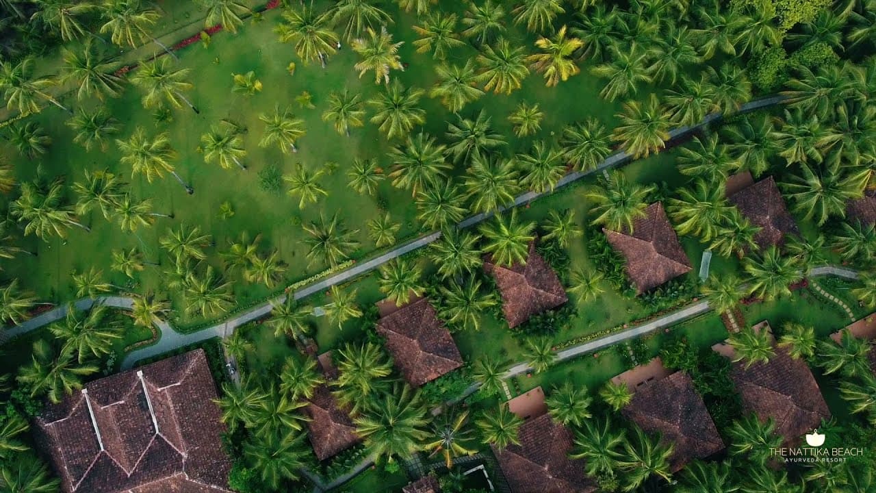 Still from “Discover Us - Nattika Drone Video”, Nattika Ayurveda Retreats’s own video