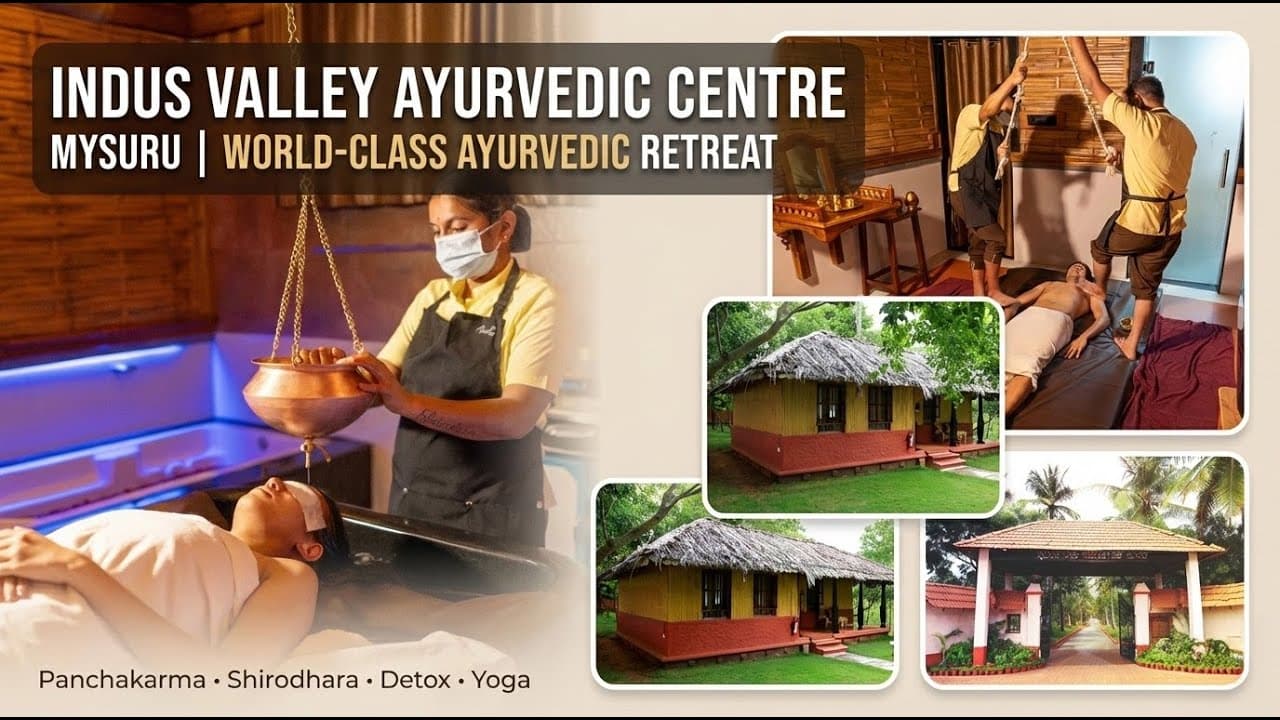 Still from “Inside IVAC Mysuru: The Premium Ayurveda Retreat Experience | Indus Valley Ayurvedic Centre”, Indus Valley Ayurvedic Centre’s own video