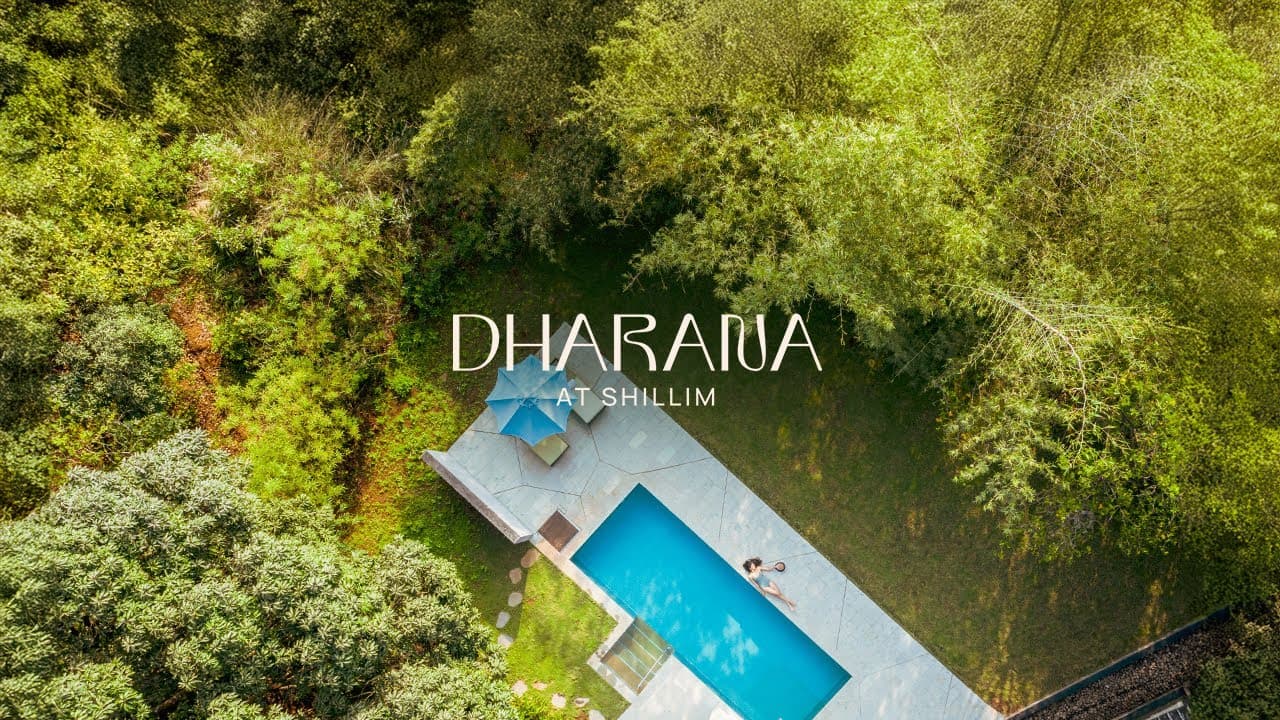 Still from “#DharanaatShillim | An Award Winning Luxury Wellbeing Retreat | Maharashtra”, Dharana’s own video